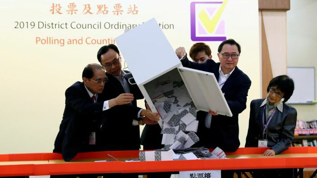 香港區議會選舉點票