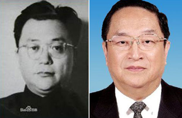 左為俞正聲的哥哥俞強聲，右為原中央政治局常委俞正聲。（圖源：百度百科）