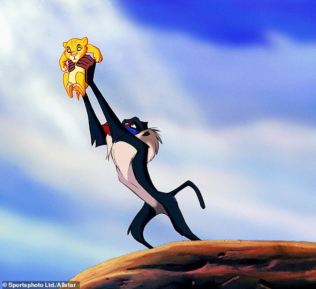 狮子王经典场面现实中重现：一只狒狒举起小狮子(图/视)