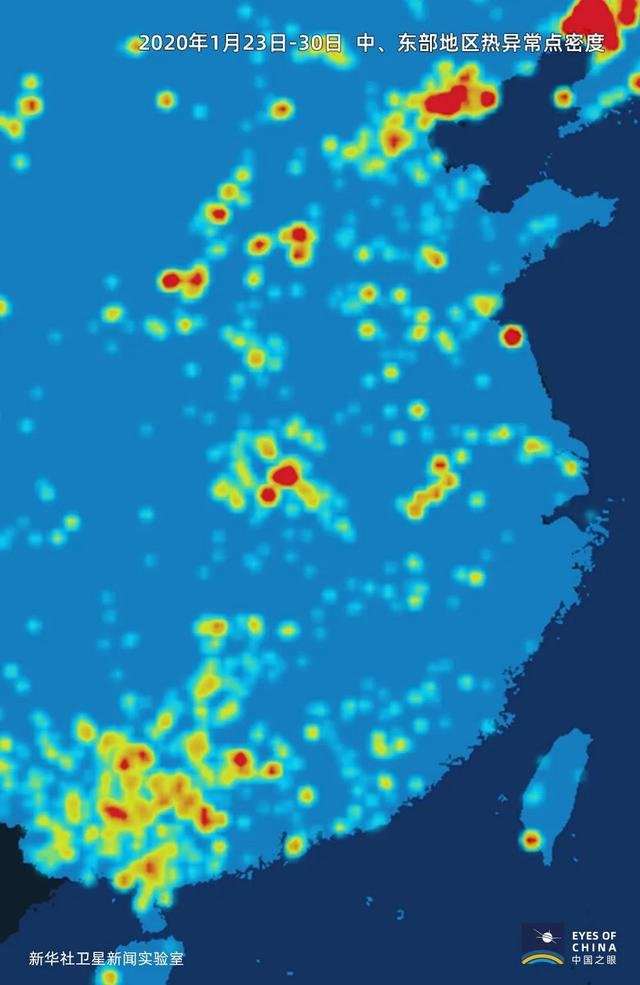 卫星发现了一个重要信号，中国正在“热”起来(组图)