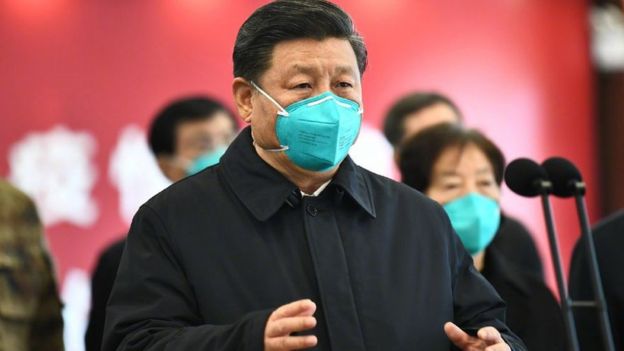 Xi visits patients, medics at Huoshenshan Hospital in Wuhan