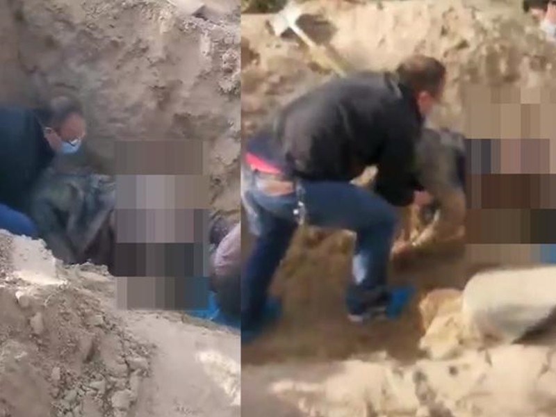 老人被儿子活埋超63小时：儿媳机警带人挖出(视频)