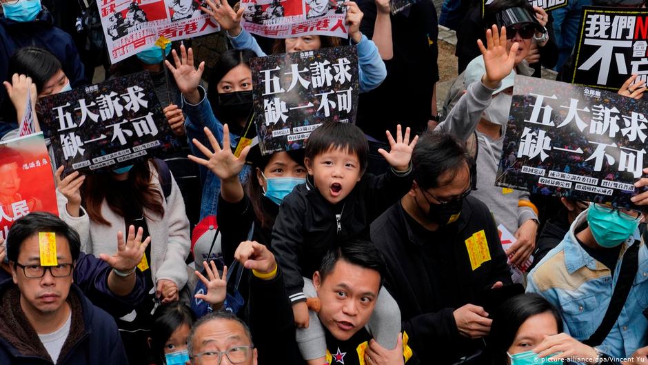 Hongkong Neues Jahr beginnt mit Protesten