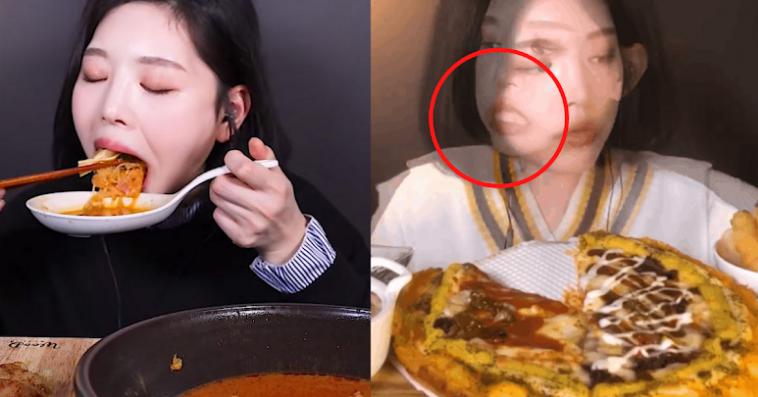 韩国吃播网红被曝作弊假吃，吐食物前先做秘密手势？！
