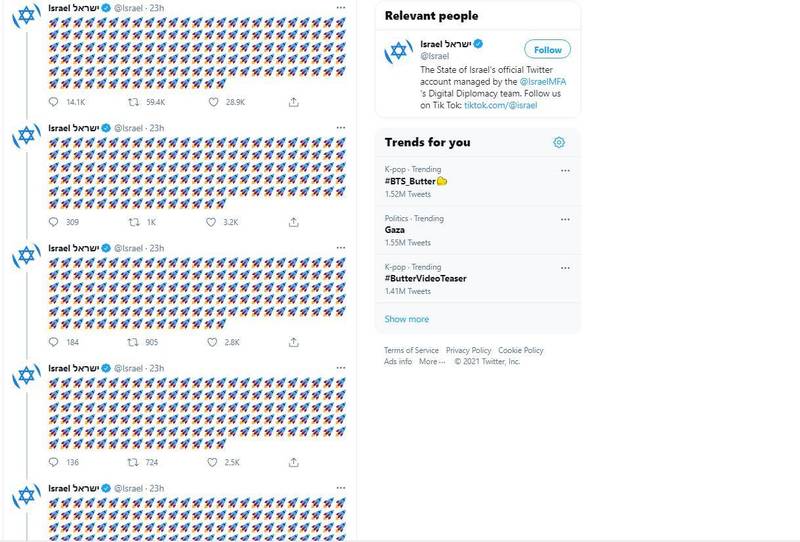 以色列国家推特夜间狂发符号文，意义曝光后引论战