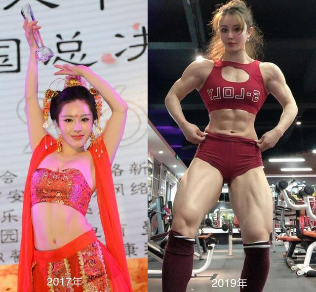 青岛姑娘健身两年，练成金刚芭比！(图)