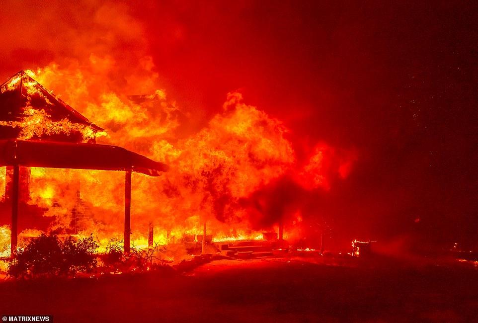 澳大利亚山火肆虐，火势之大仿佛末日降临。(图源：每日邮报)