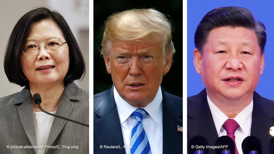 Präsidenten Tsai Ing-wen, Taiwan & Donald Trump, USA & Xi Jinping, China