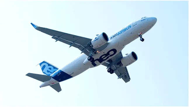安装普惠GTF发动机的空中客车A320neo客机 资料图 图源：外媒